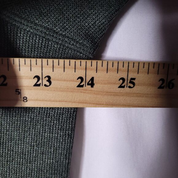 Vineyard Vines Mountain Sweater Mens Large Green Fleece 1/4 Zip Pullover - Picture 8 of 12